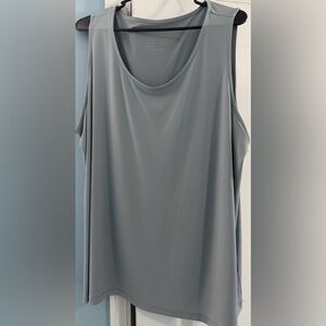 Susan Graver Liquid Knit Dove Grey Women's Tank Top - size 2X; EUC (worn twice)